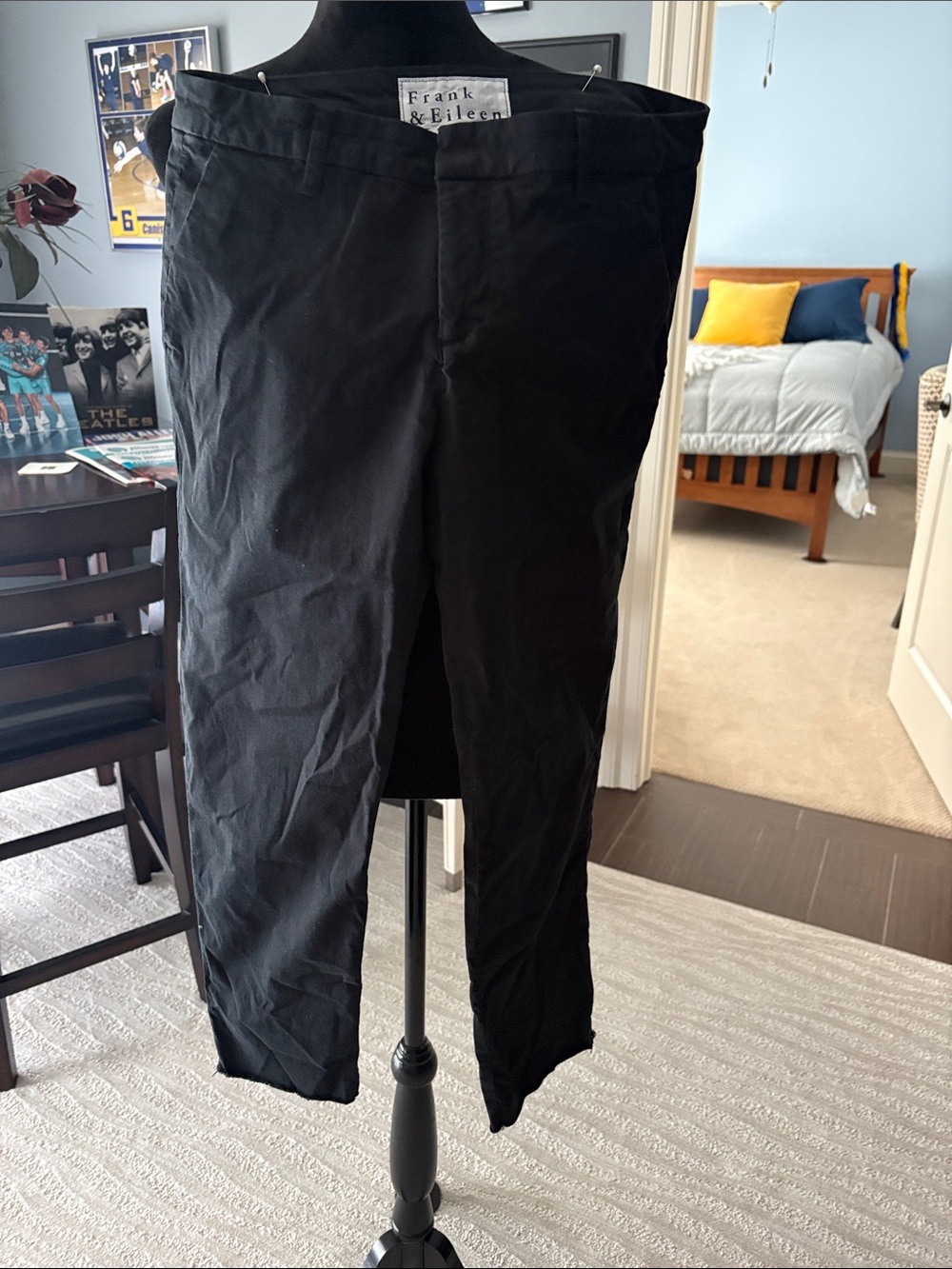 Frank & Eileen Black Womans  Straight-Leg / cropped  Pants - Picture 4 of 4